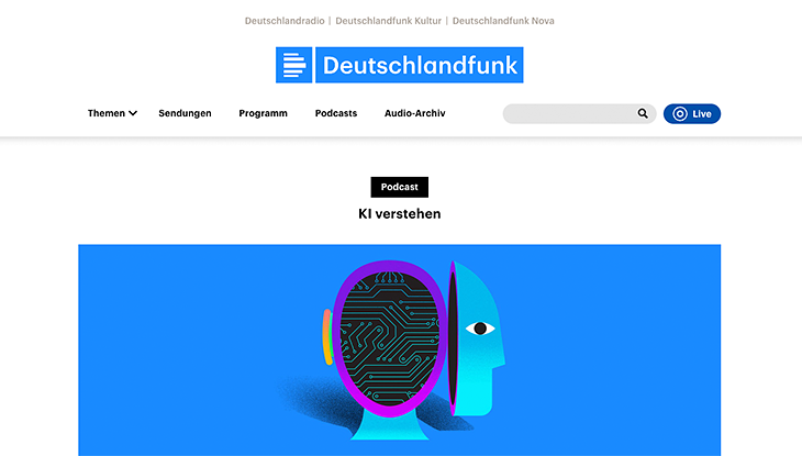 Screenshot Webseite "KI verstehen"